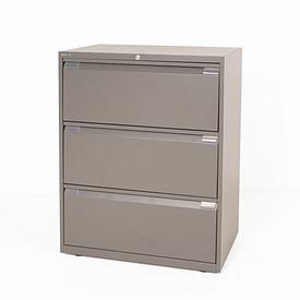 Bisley Grey Metal 3 Drawer Lateral Filing Unit 