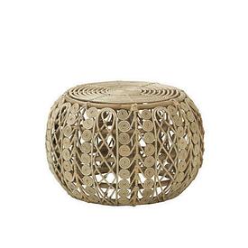 Natural Cane & Bamboo MPF 'Beetle' Circ Drum Style Pouffe
