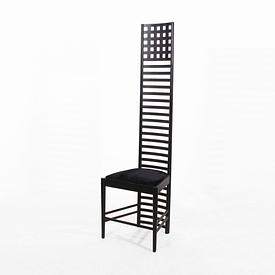 Black Macintosh Hillhouse Tall Ladderback Chair 