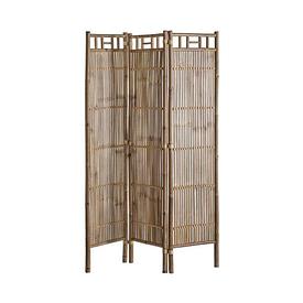 Natural Bamboo 3 Fold 60's Style Screen