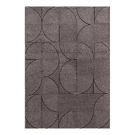 Black & White Optical Swirl Muse Rug